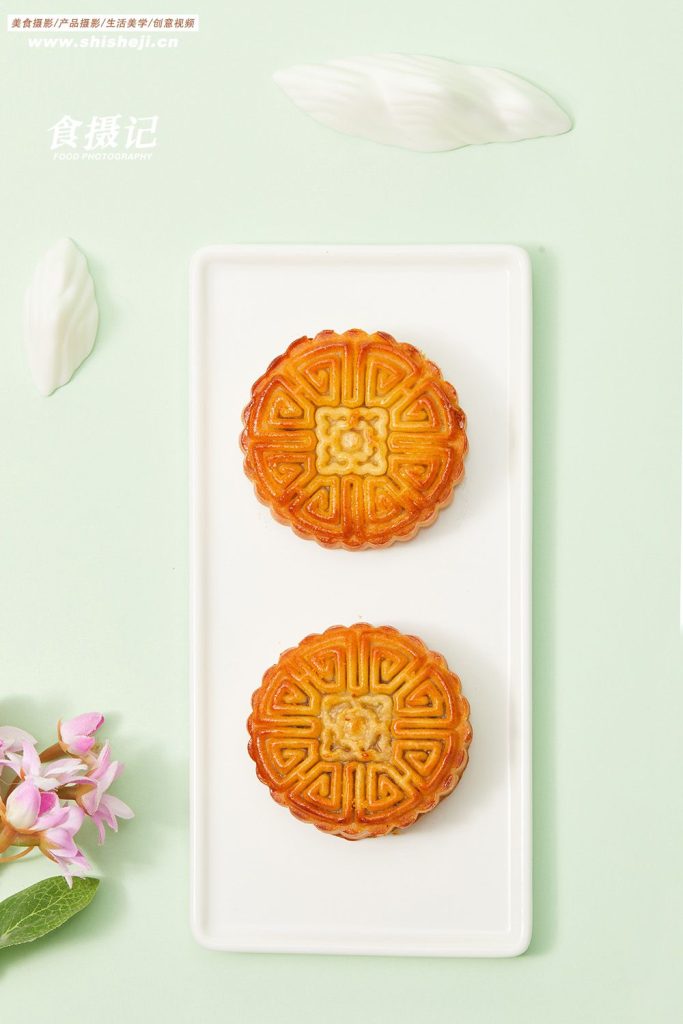 月饼摆拍图片大全
